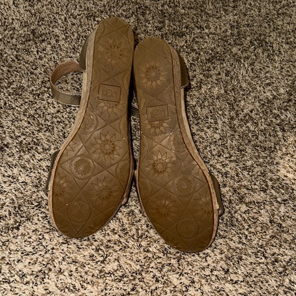 UGG Women's Metallic   Wedge Sandals - Picture 11 of 15